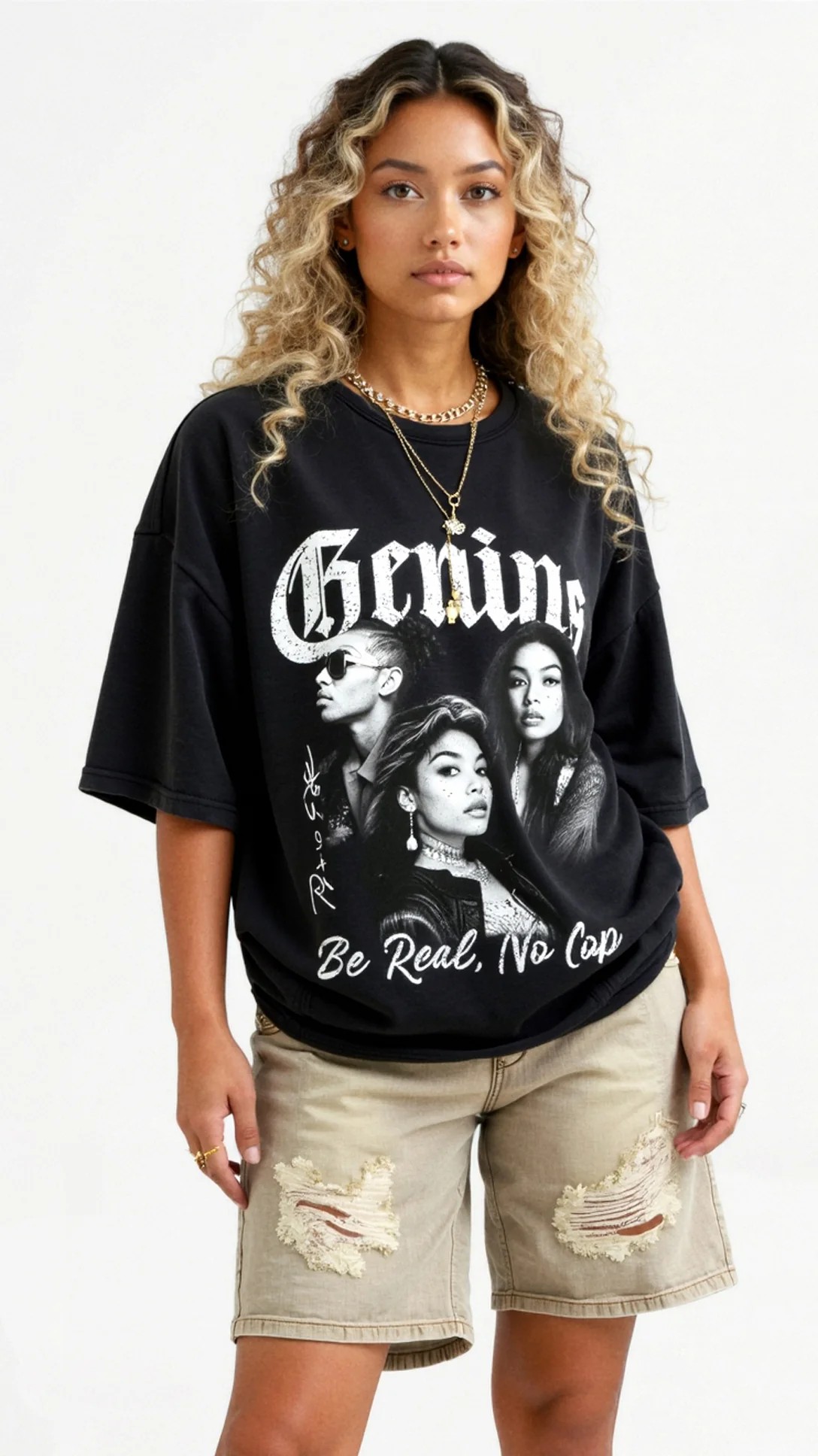 Jessamine Oversized Graphic T-Shirt - Nextleian