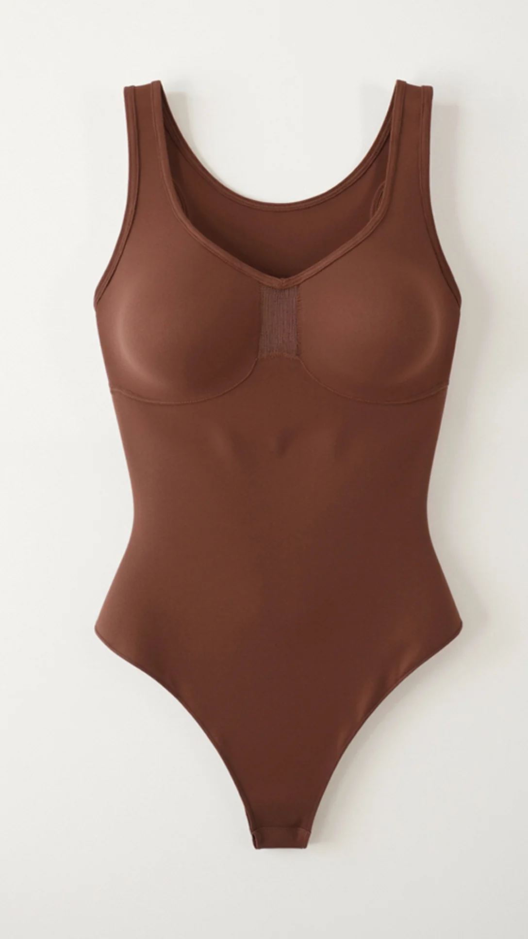 Seamless Scoop Neck Thong Bodysuit - Nextleian