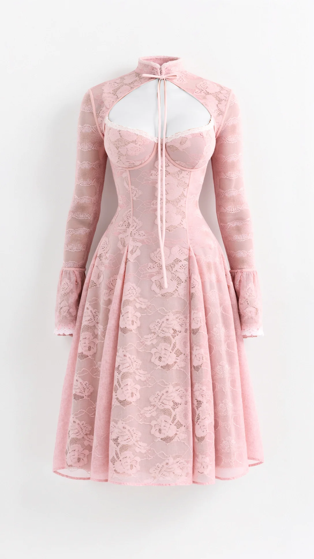 Helena Lace Mini Dress - Nextleian