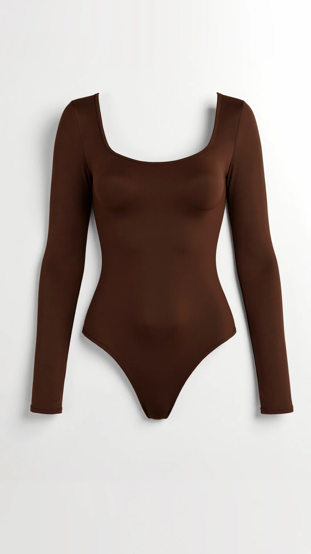 Seamless Long Sleeve Thong Bodysuit - Nextleian