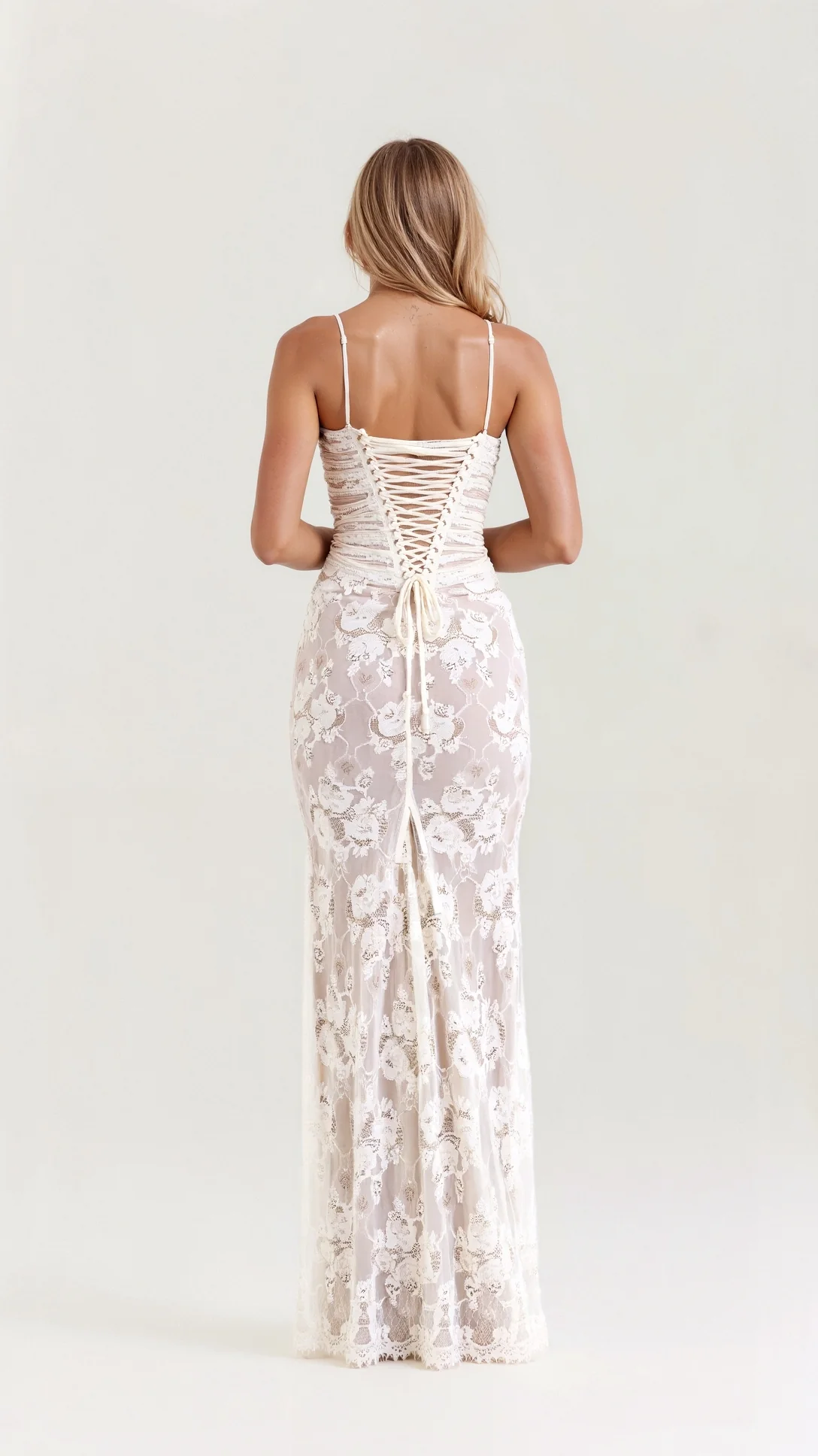 Nerissa Lace Maxi Dress - Nextleian