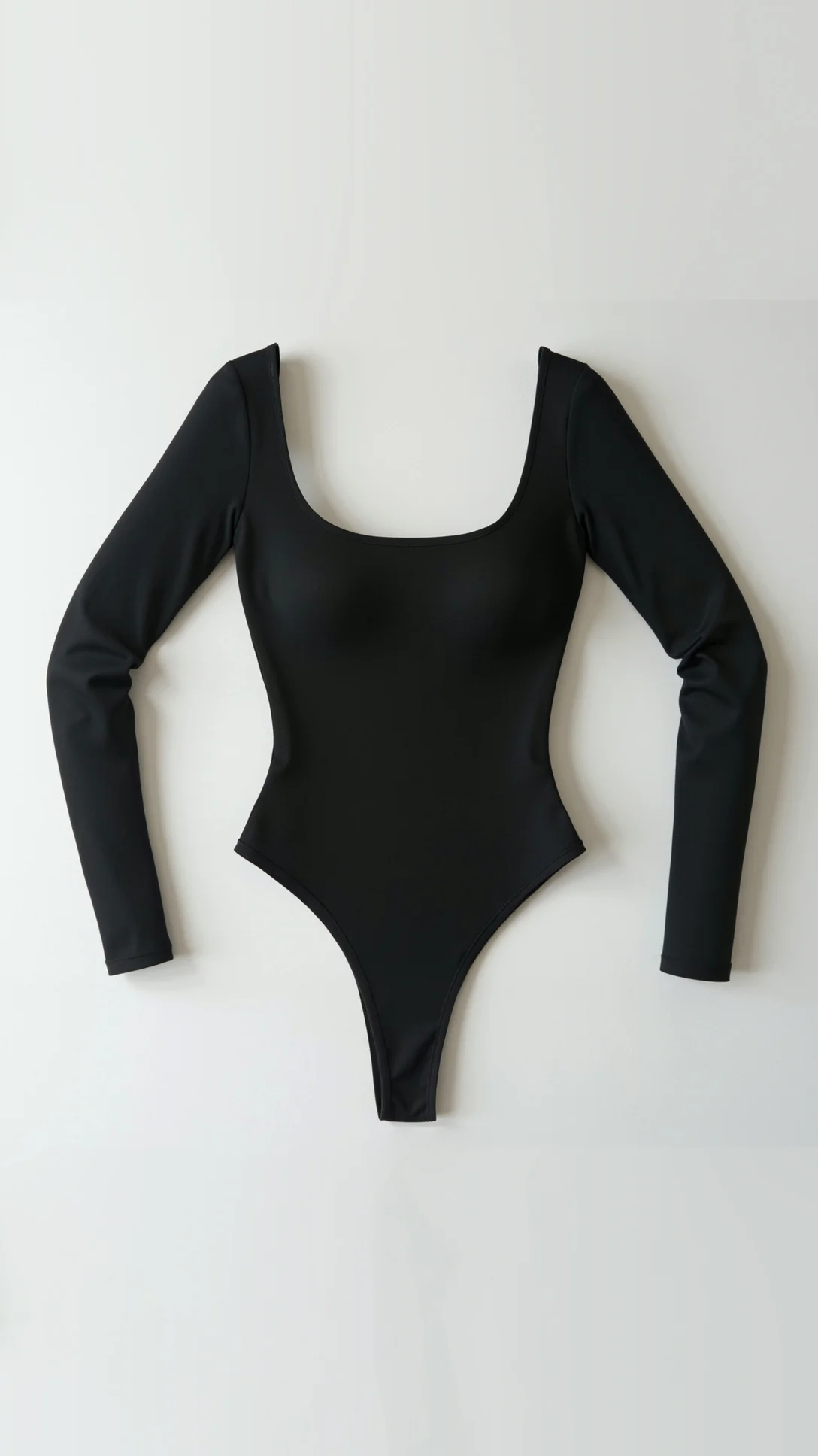 Seamless Long Sleeve Thong Bodysuit - Nextleian