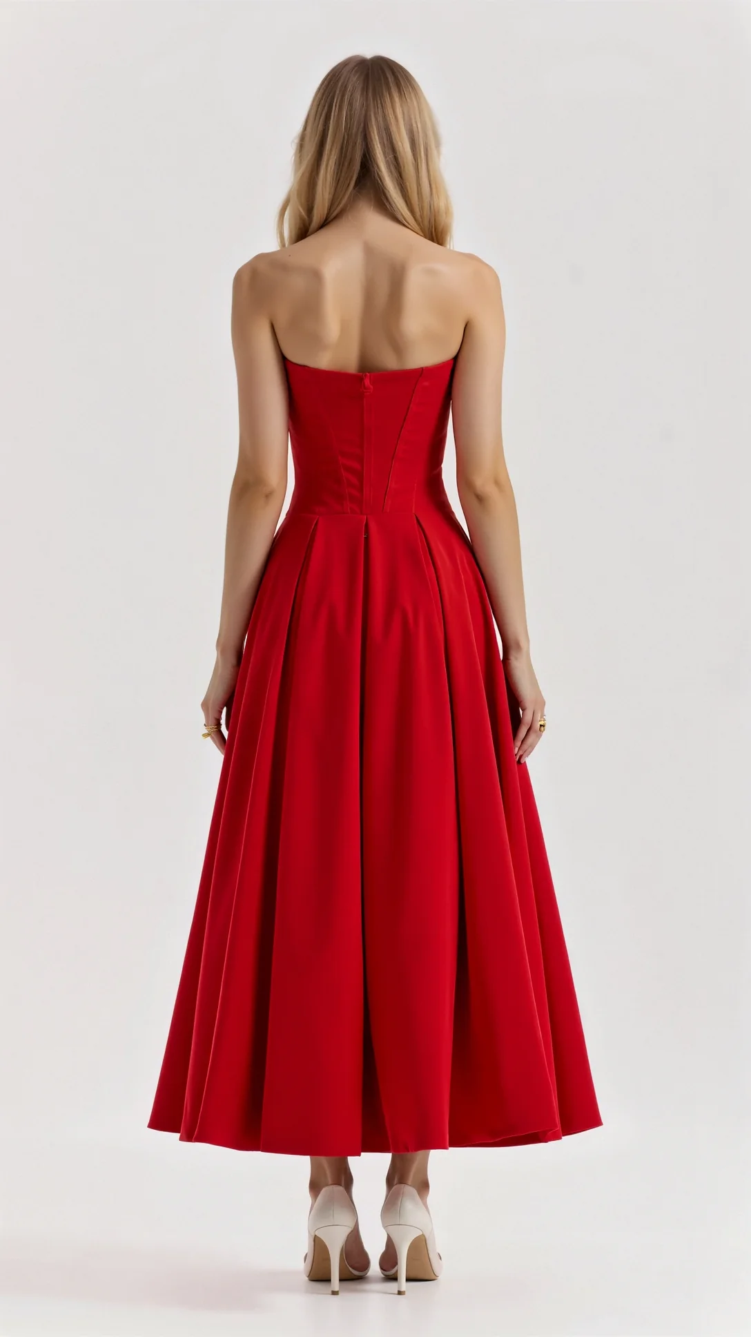 Celestia Strapless Midi Dress - Nextleian