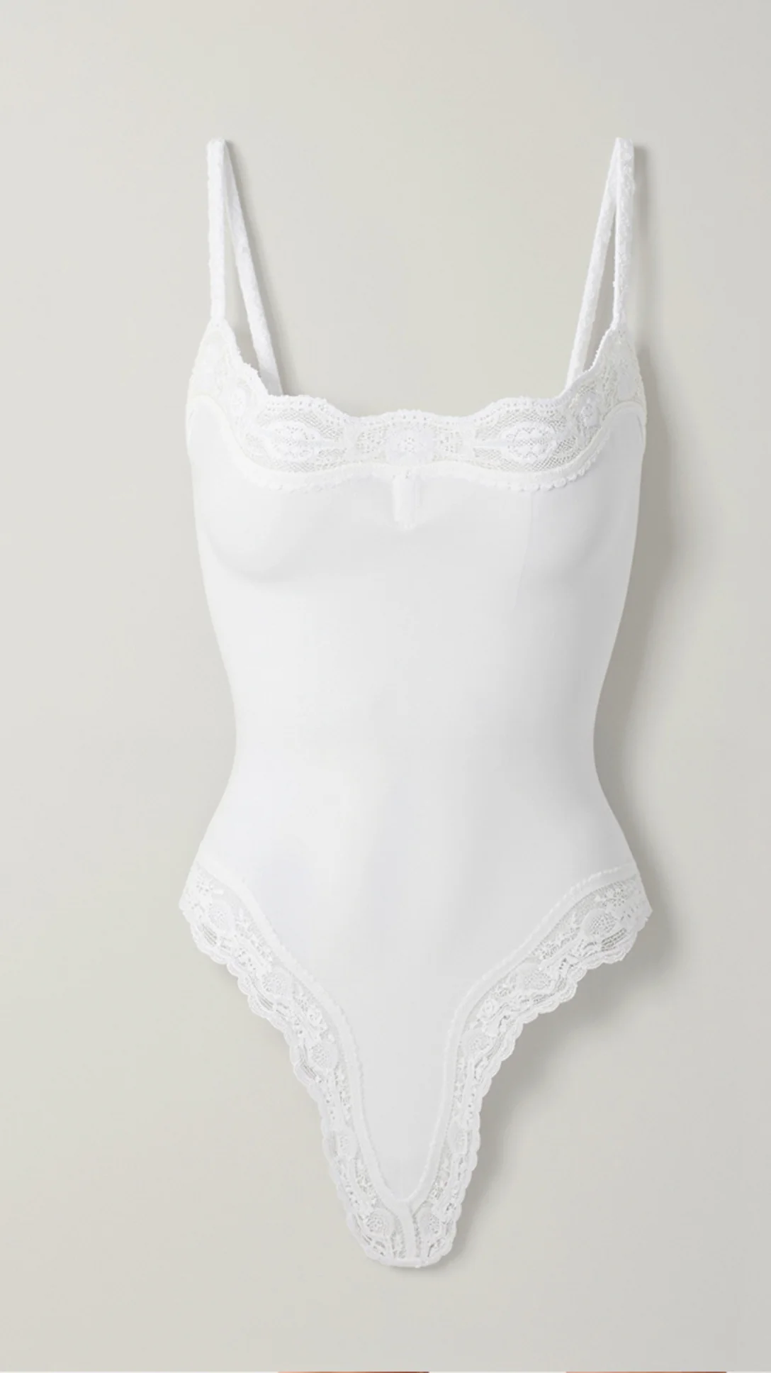 Seamless Lace Thong Bodysuit - Nextleian