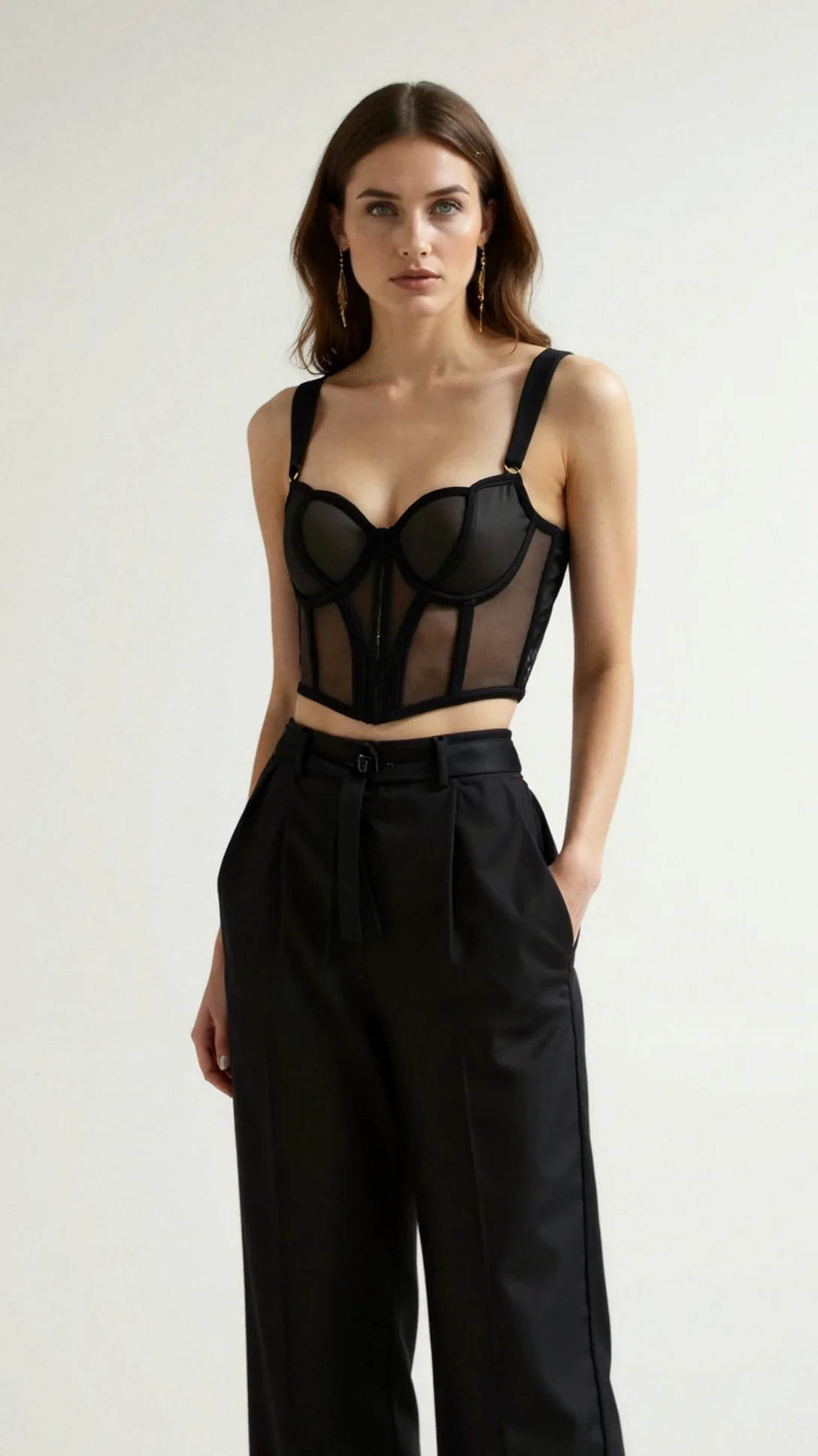 Penelope Corset Crop Top - Nextleian