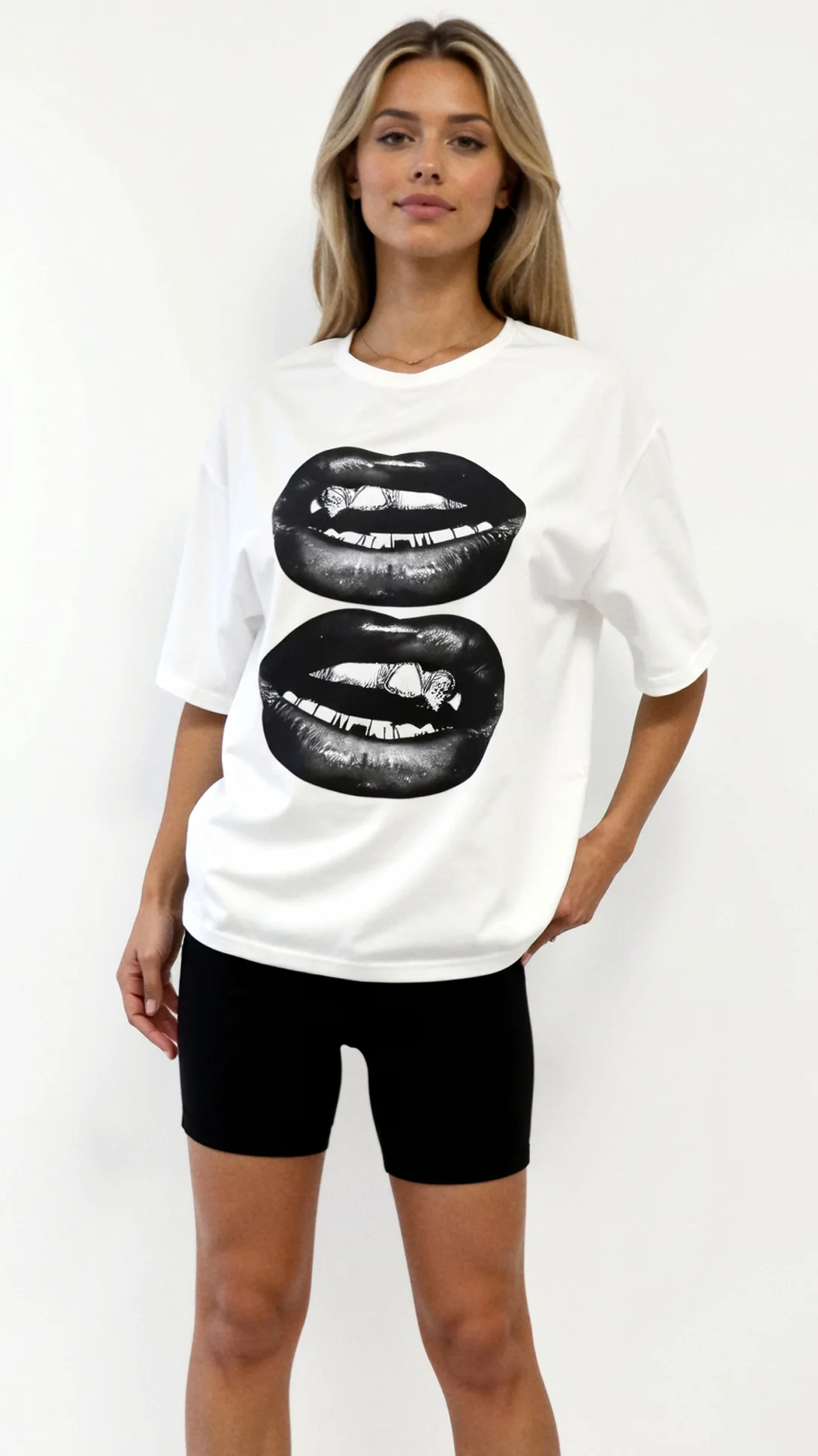 Natalia Oversized Graphic T-Shirt - Nextleian