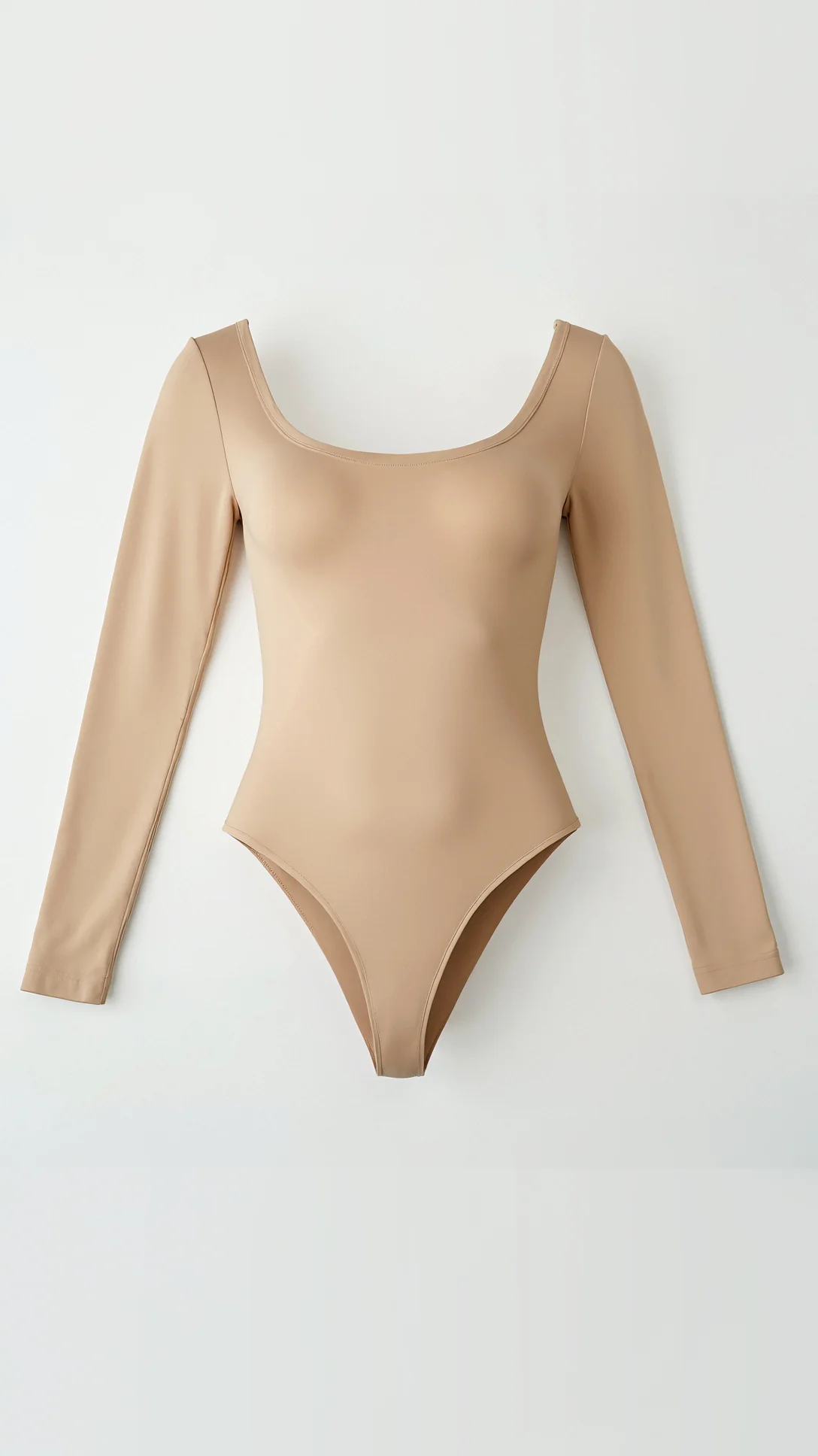 Seamless Long Sleeve Thong Bodysuit - Nextleian