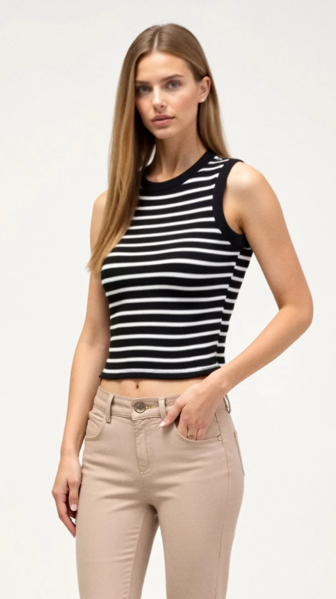 Heloise Striped Tank Top - Nextleian