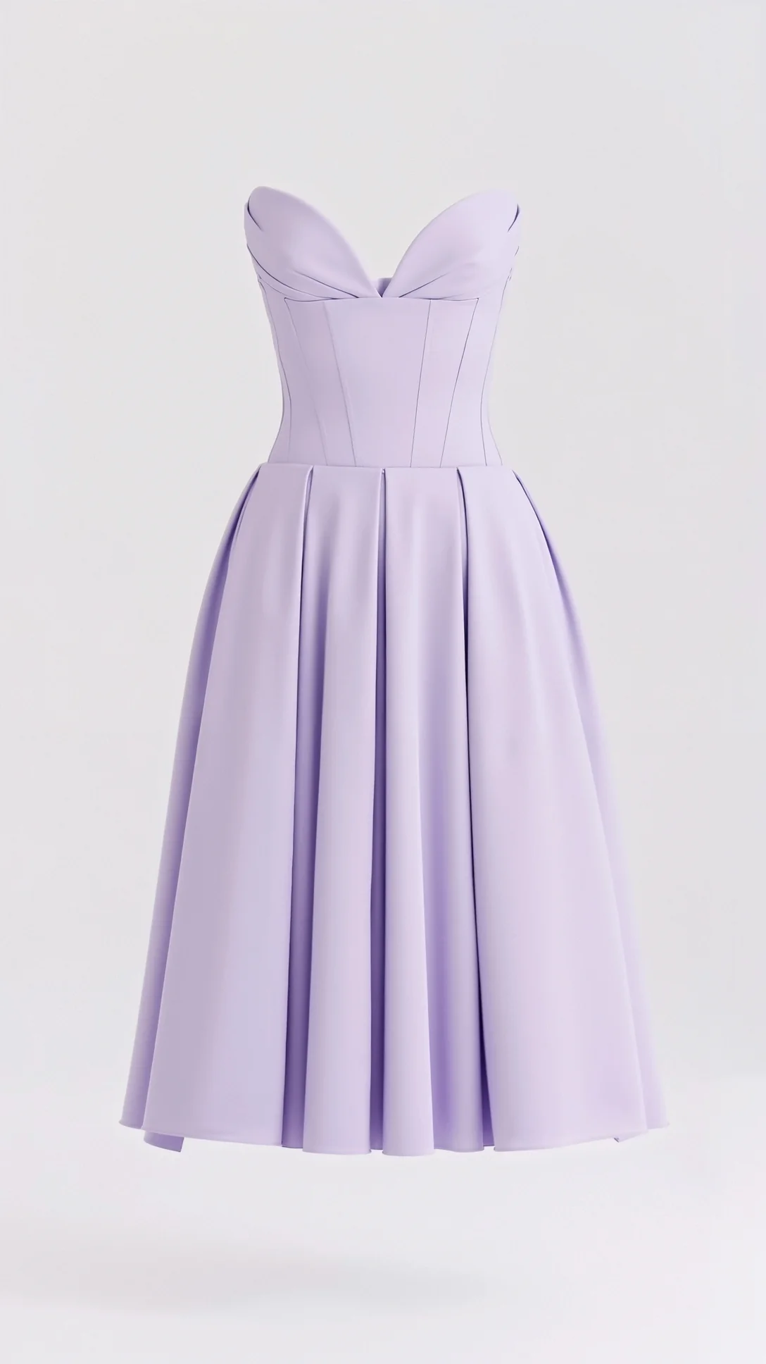 Celestia Strapless Midi Dress - Nextleian